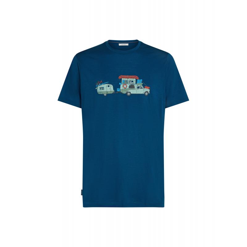 Icebreaker Icebreaker Mens Merion 150 Tech Lite SS Tee Transportage Atlantis 0A57FL Platou Sport Bergen 1