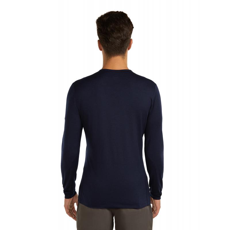 Icebreaker Icebreaker Mens Merion 200 Oasis LS Crewe Bear Tour Midnight Navy 0A57GK Platou Sport Bergen 2