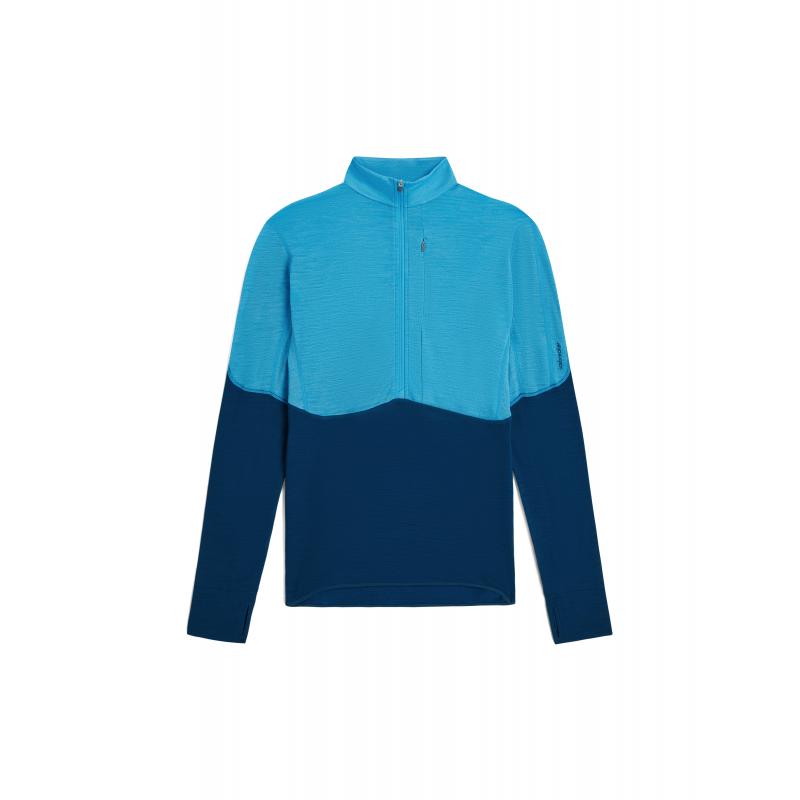 Icebreaker Icebreaker Mens Merion 200 Realfleece Descender LS Half Arctic-Atlantis-Cb BA56VY Platou Sport Bergen 2