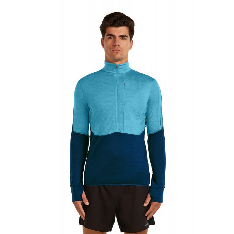 Icebreaker Icebreaker Mens Merion 200 Realfleece Descender LS Half Arctic-Atlantis-Cb BA56VY Platou Sport Bergen 5