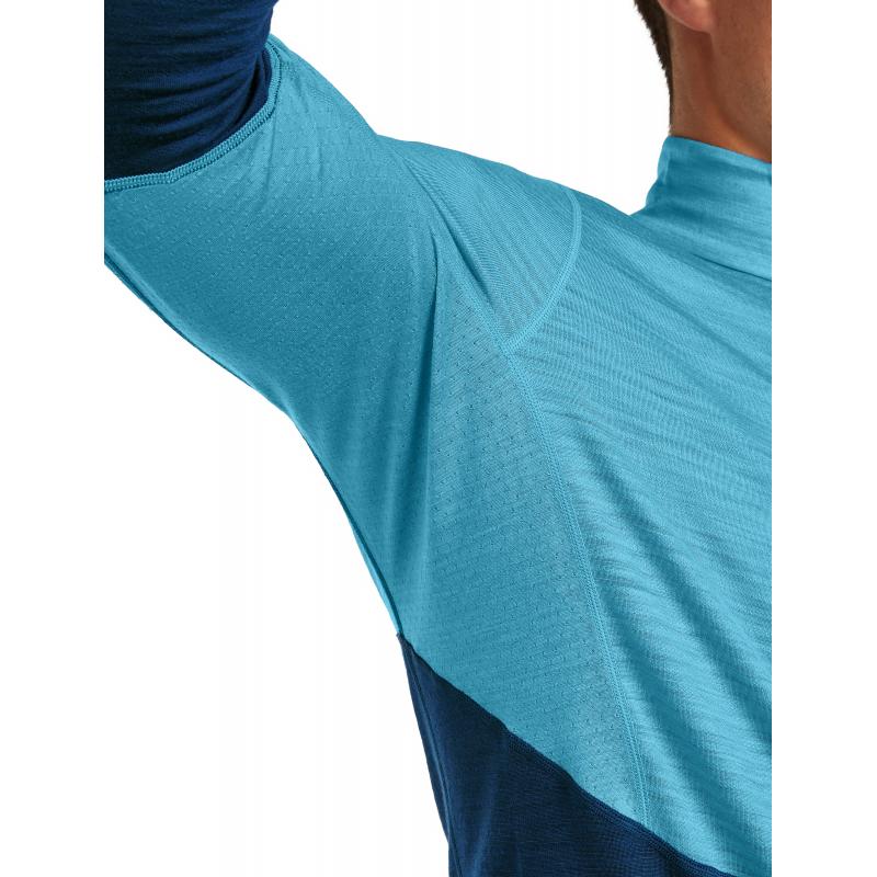 Icebreaker Icebreaker Mens Merion 200 Realfleece Descender LS Half Arctic-Atlantis-Cb BA56VY Platou Sport Bergen 7