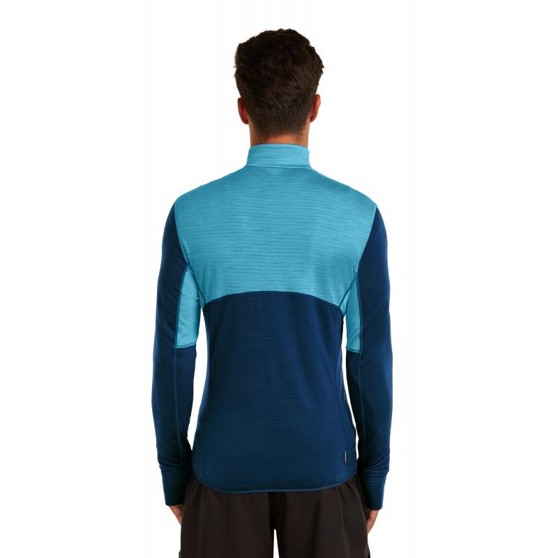 Icebreaker Icebreaker Mens Merion 200 Realfleece Descender LS Half Arctic-Atlantis-Cb BA56VY Platou Sport Bergen 9