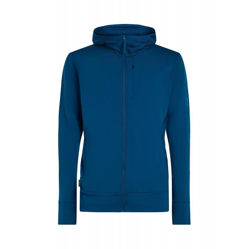 Icebreaker Icebreaker Mens Merion 260 Quantum IV LS Zip Hoodie Atlantis BA56W2 Platou Sport Bergen 1