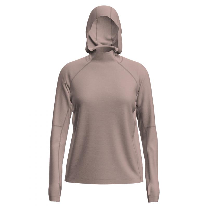 Icebreaker Icebreaker Womens 150 MerinoFine Ace LS Hoodie Pink Quartz 0A57LX Platou Sport Bergen 1