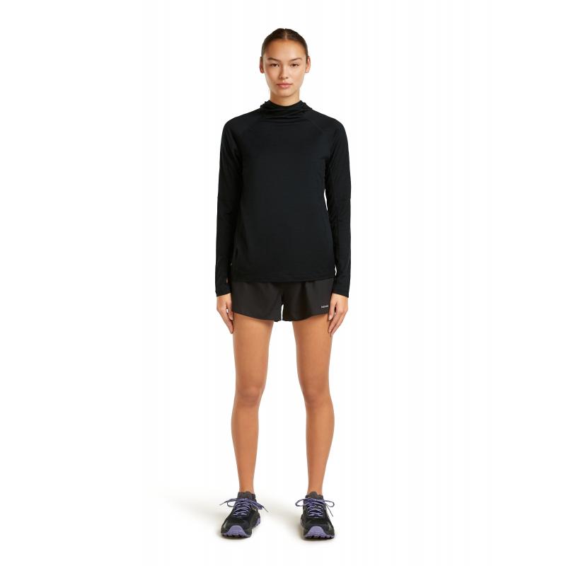 Icebreaker Icebreaker Womens 150 Merinofine Ace LS Hoodie Black 0A577G Platou Sport Bergen 4