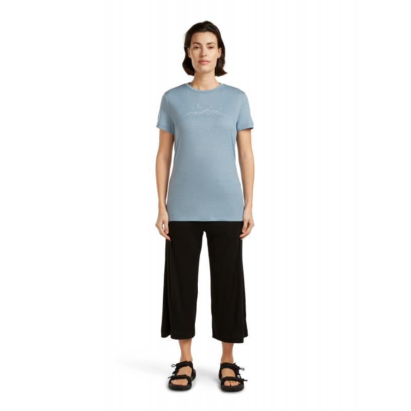 Icebreaker Icebreaker Womens Merion 150 Tech Lite SS Tee Sparkling Sta Flint Blue 0A576M Platou Sport Bergen 2