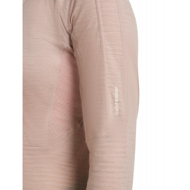 Icebreaker Icebreaker Womens Merion 200 Realfleece Descender LS Half Z Pink Quartz BA56YM Platou Sport Bergen 11