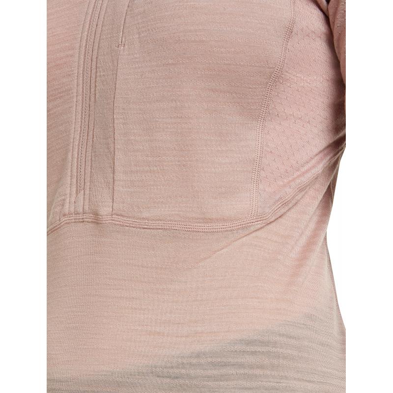 Icebreaker Icebreaker Womens Merion 200 Realfleece Descender LS Half Z Pink Quartz BA56YM Platou Sport Bergen 7