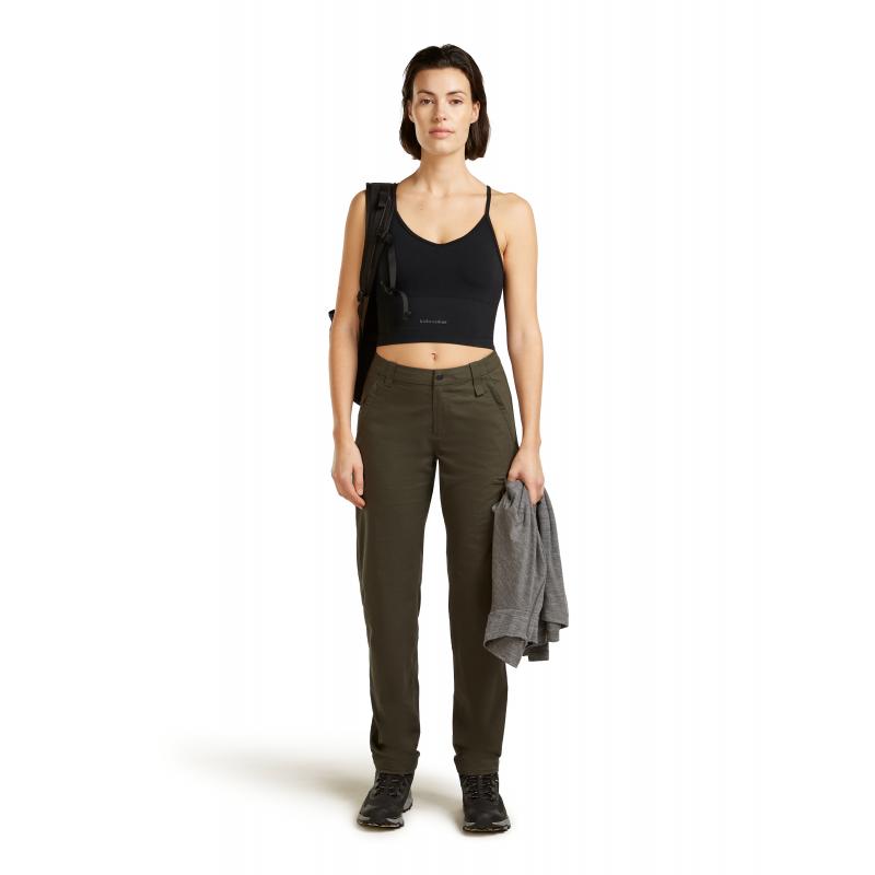 Icebreaker Icebreaker Womens Merion 260 Seamless Rib Strappy Tank Black 0A57EP Platou Sport Bergen 5