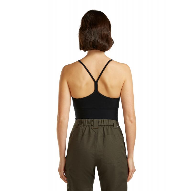 Icebreaker Icebreaker Womens Merion 260 Seamless Rib Strappy Tank Black 0A57EP Platou Sport Bergen 7
