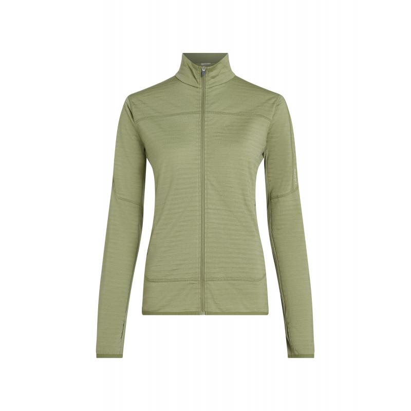 Icebreaker Icebreaker Womens Merion 300 Realfleece Desc LS Zip Lichen 0A57CR Platou Sport Bergen 1