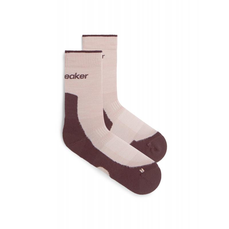 Icebreaker Icebreaker Womens Merion Hike+ Light Crew Pink Qua 0A578K Platou Sport Bergen 2