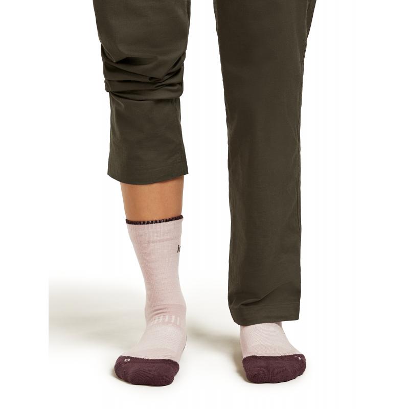 Icebreaker Icebreaker Womens Merion Hike+ Light Crew Pink Qua 0A578K Platou Sport Bergen 3