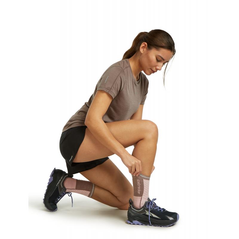 Icebreaker Icebreaker Womens Merion Run+ Ultralight Crew Pink Quartz 0A56VM Platou Sport Bergen 4