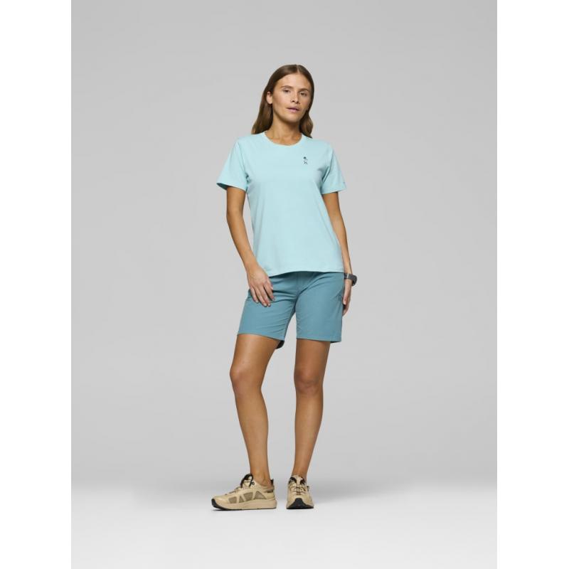 Norrøna /29 cotton activity embroidery T-shirt W's Aqua Haze