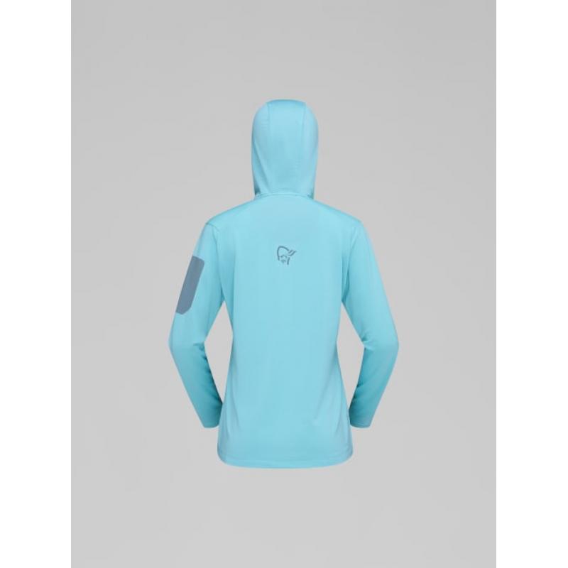 Norrøna falketind warm1 Hood W's Aqua Haze/Trooper - Bilde 4