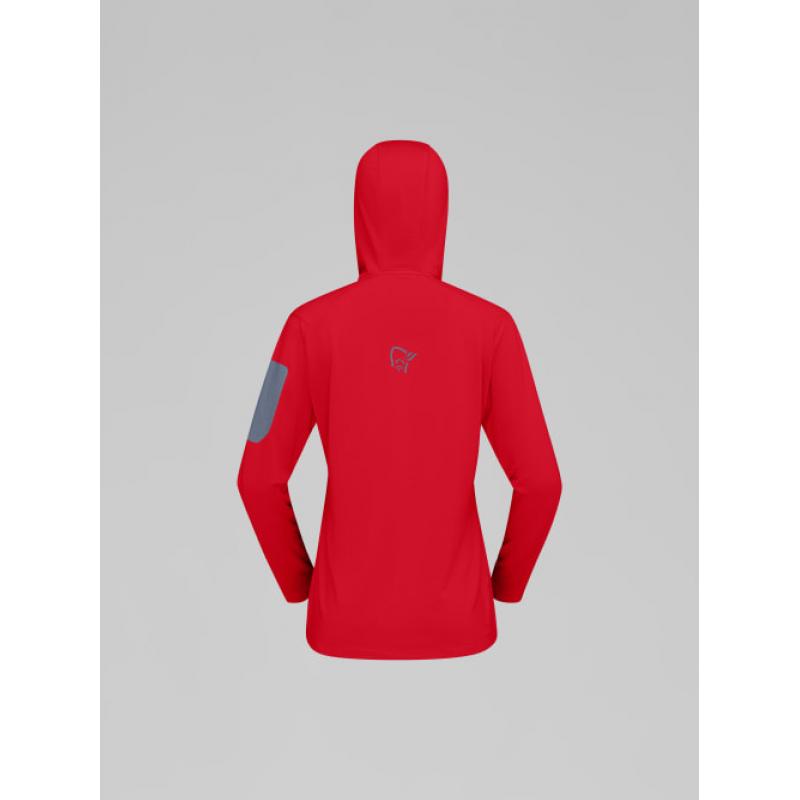 Norrøna falketind warm1 Hood W's Aura Orange/Trooper Aura Orange/Trooper - Bilde 4