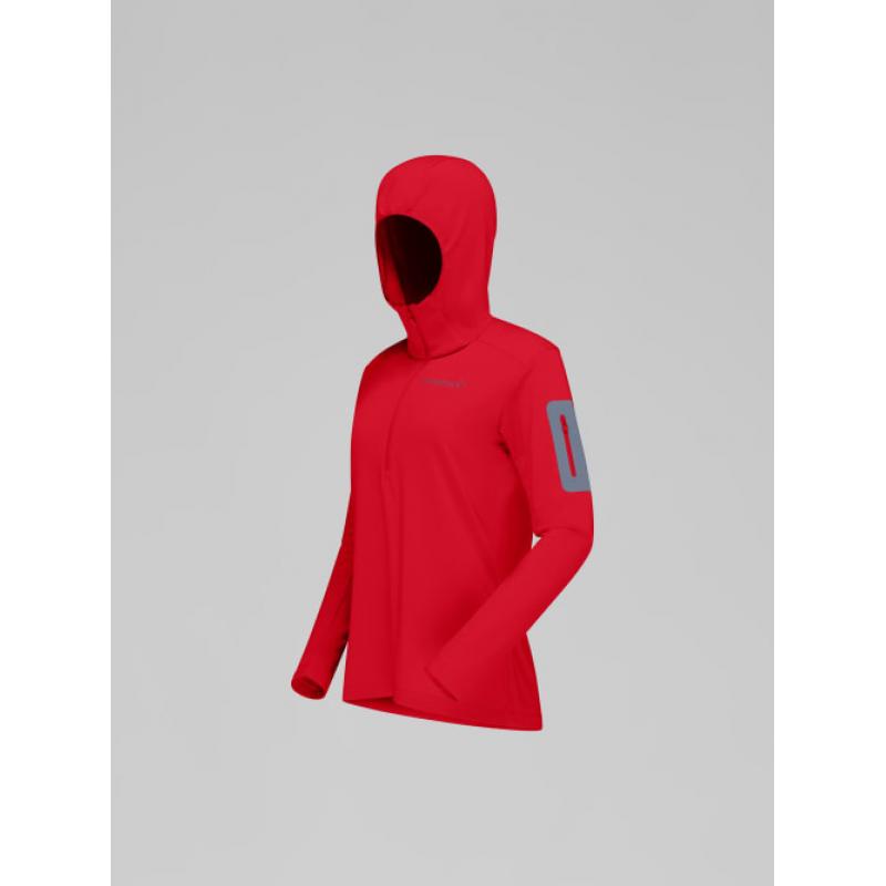 Norrøna falketind warm1 Hood W's Aura Orange/Trooper Aura Orange/Trooper - Bilde 6