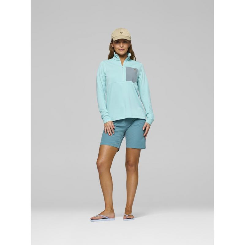 Norrøna femund warm1 Zip Neck W's Aqua Haze/Trooper Aqua Haze/Trooper