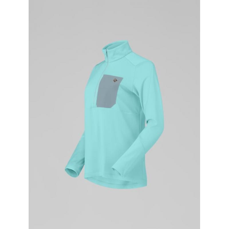 Norrøna femund warm1 Zip Neck W's Aqua Haze/Trooper Aqua Haze/Trooper - Bilde 3