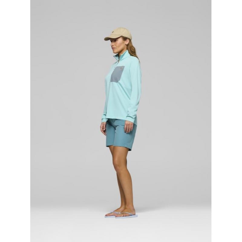 Norrøna femund warm1 Zip Neck W's Aqua Haze/Trooper Aqua Haze/Trooper - Bilde 6