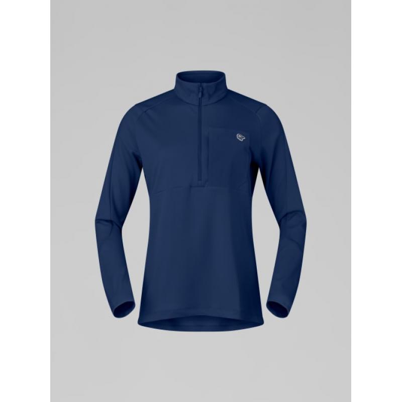 Norrøna femund warm1 Zip Neck W's Indigo Night Indigo Night - Bilde 4