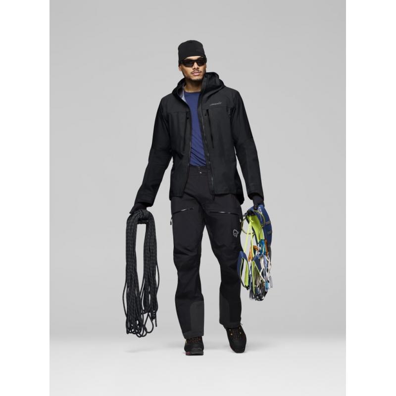 Norrøna trollveggen Gore-Tex Pro light Pants M's Caviar Black Caviar Black