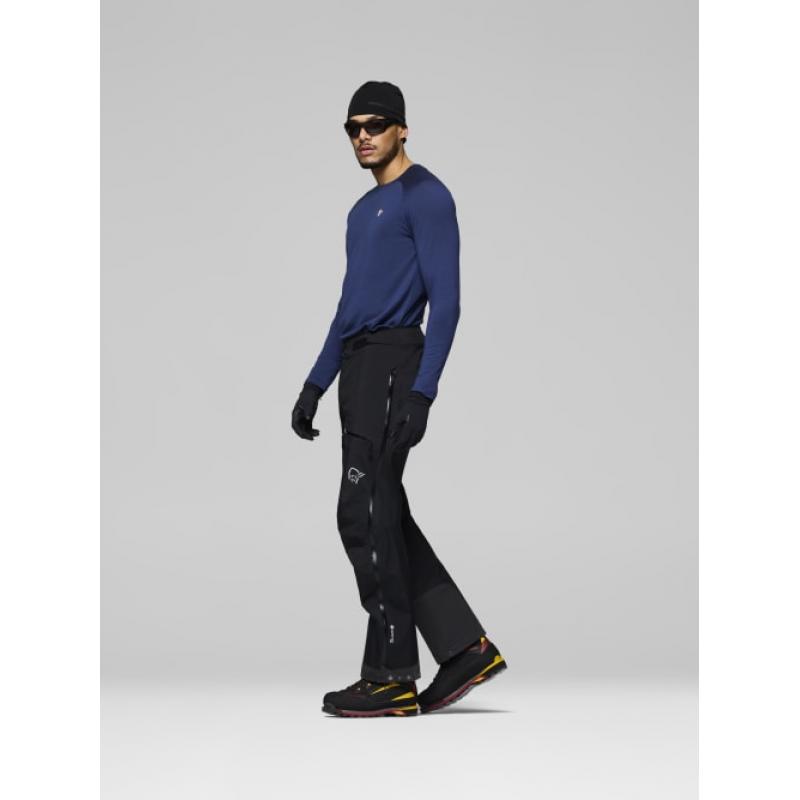 Norrøna trollveggen Gore-Tex Pro light Pants M's Caviar Black Caviar Black - Bilde 6