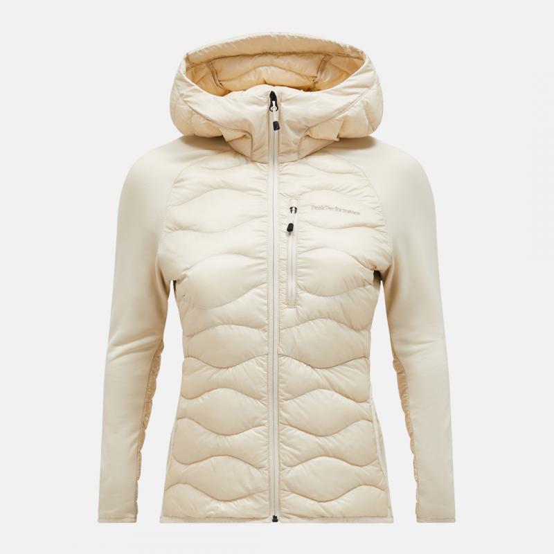 Peak Performance Peak Performance Womens Helium Down Hybrid Hood Sand Fog G79840 Platou Sport Bergen 1