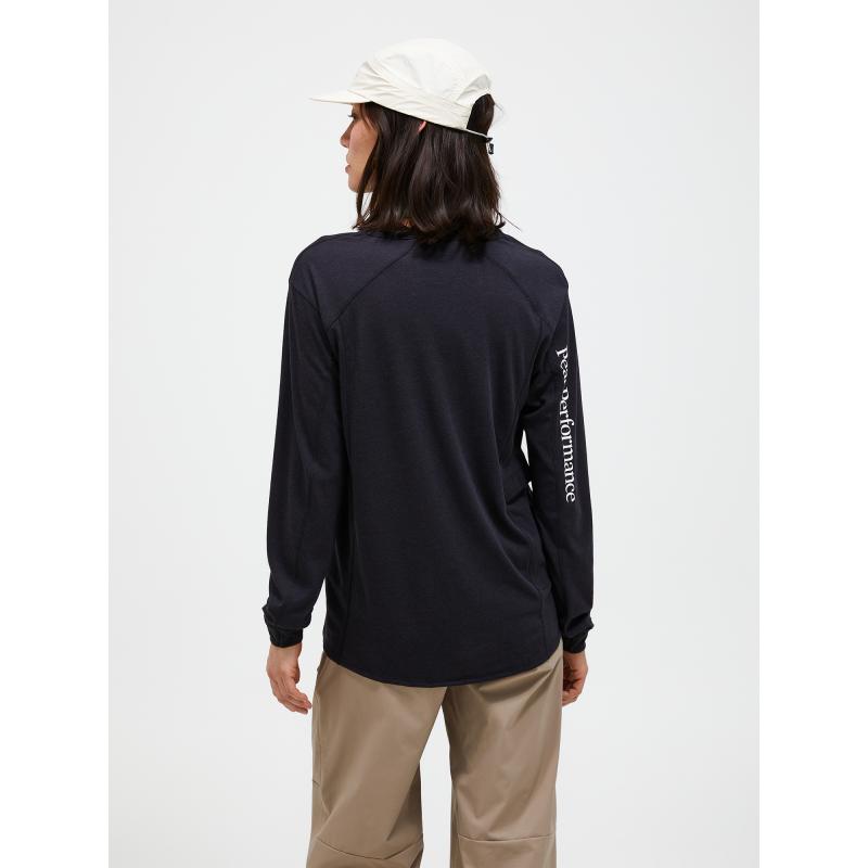 Peak Performance Peak Performance Womens Trail Wool Blend Ls Black G80180 Platou Sport Bergen 4