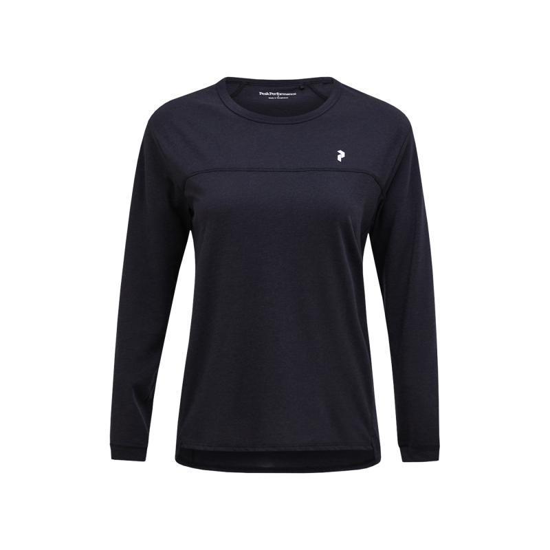 Peak Performance Peak Performance Womens Trail Wool Blend Ls Black G80180 Platou Sport Bergen 5