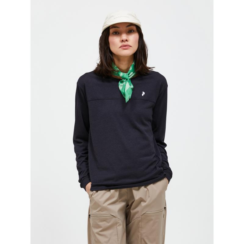 Peak Performance Peak Performance Womens Trail Wool Blend Ls Black G80180 Platou Sport Bergen 6