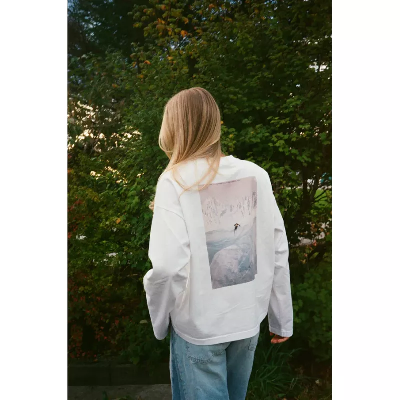 Pre Après Boxy Cliff Long Sleeve White