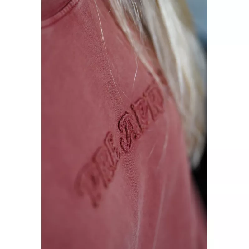 Pre Après Distressed Long Sleeve Brick Red - Bilde 2