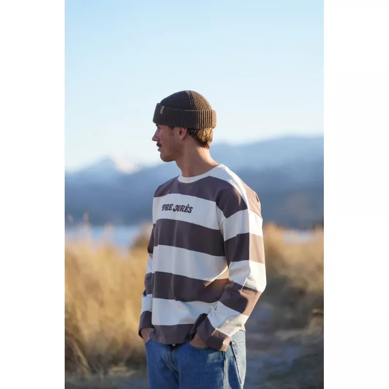 Pre Après Distressed Striped Long Sleeve Brown/White - Bilde 5