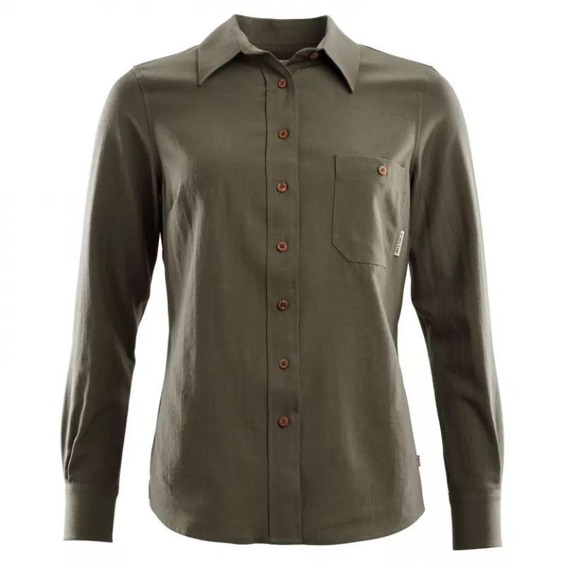 Aclima Reborn Woolshirt Womens Forest Melange