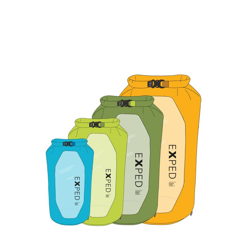 Exped Exped Drybag Versa Clear 5L Lime 7640277848047 Platou Sport Bergen 1
