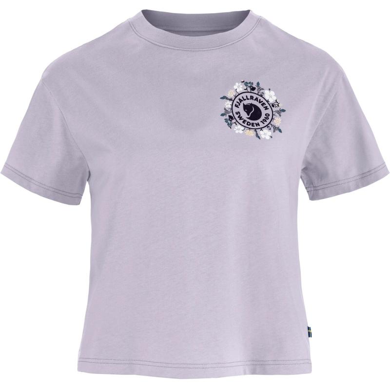 Fjällräven Fjällräven Fjällblomster Logo T-Shirt Womens Lavender Mist F14600213 Platou Sport Bergen 1