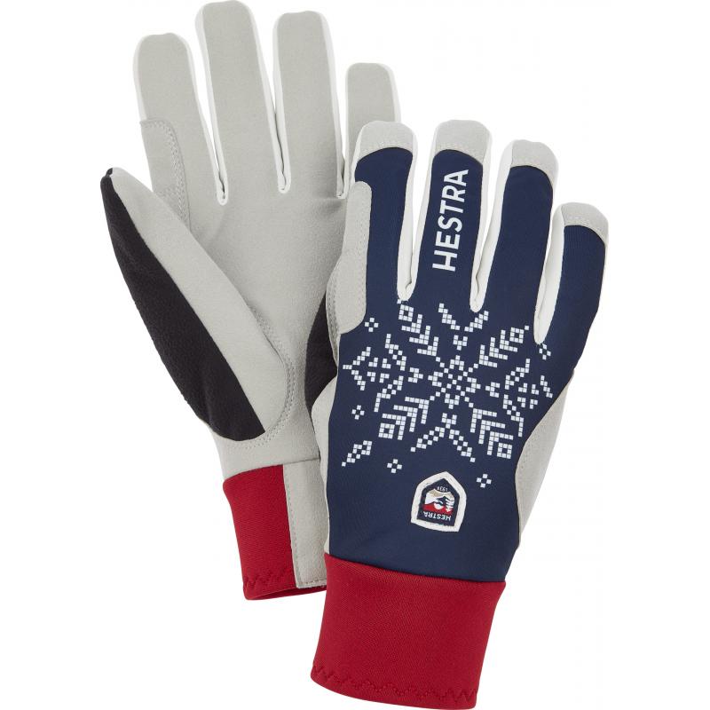 Hestra Hestra Women´S Xc Primaloft - 5 Finger Mörk Marin Print 37160 Platou Sport 1