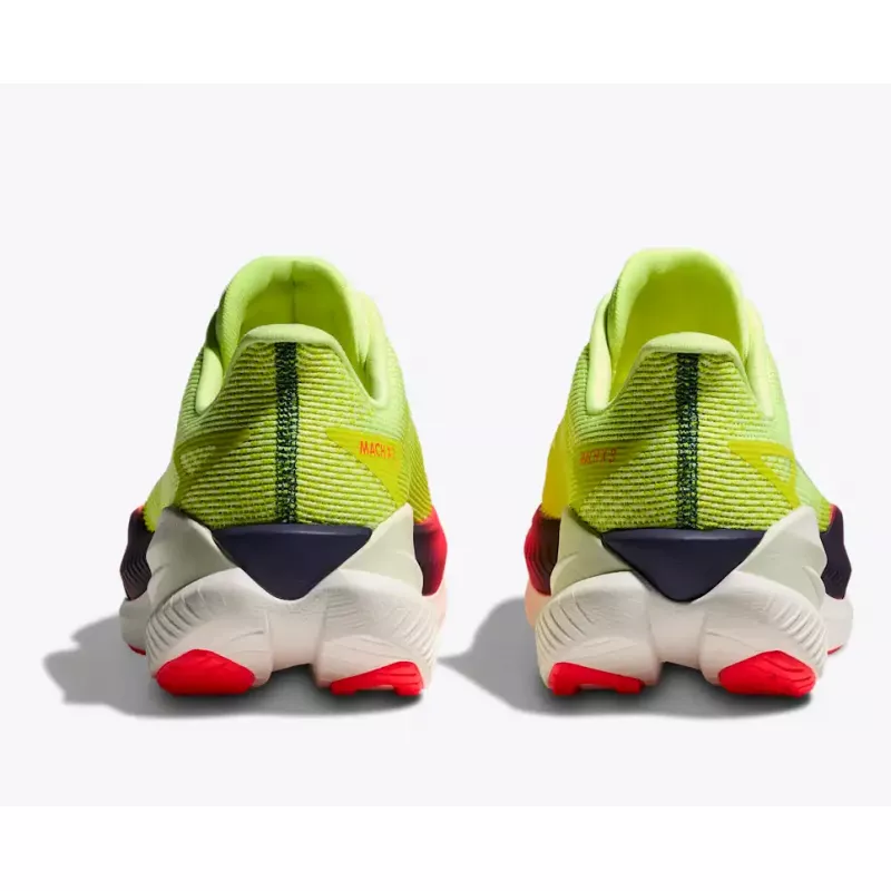 Hoka Mach X 3 Mens Neon Yuzu/Squid Ink - Bilde 4