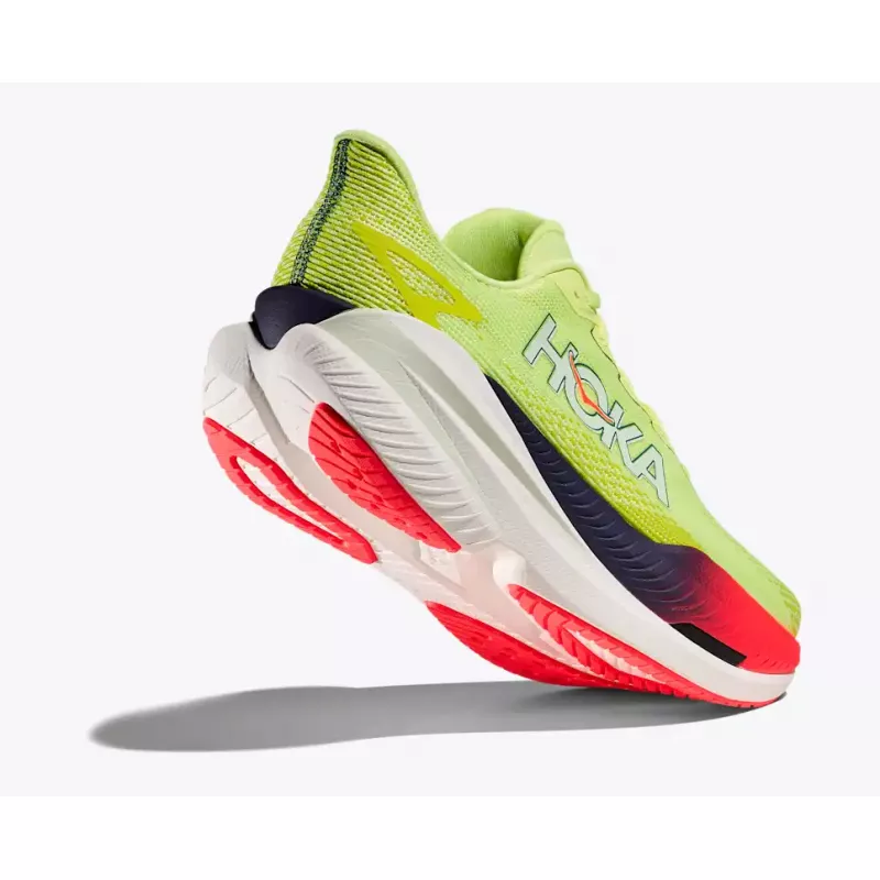 Hoka Mach X 3 Mens Neon Yuzu/Squid Ink - Bilde 5
