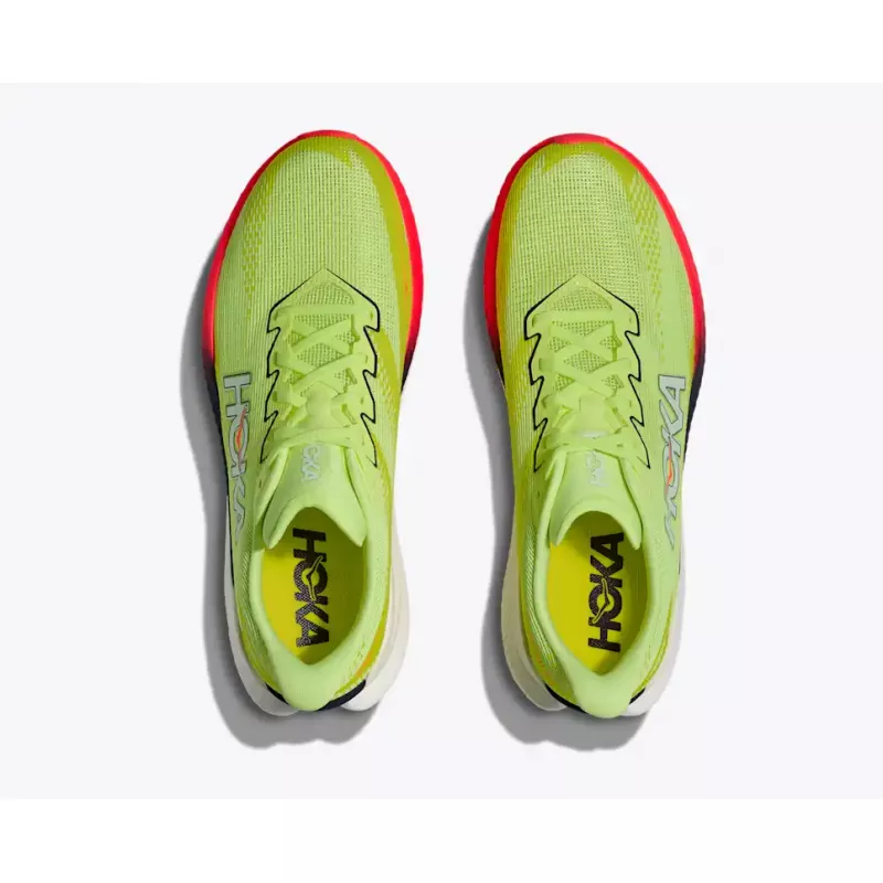 Hoka Mach X 3 Mens Neon Yuzu/Squid Ink - Bilde 7
