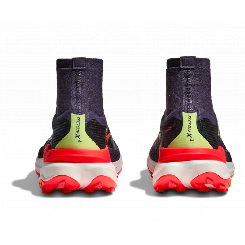Hoka Tecton X 3 Mens Squid Ink/Neon Flame - Bilde 2
