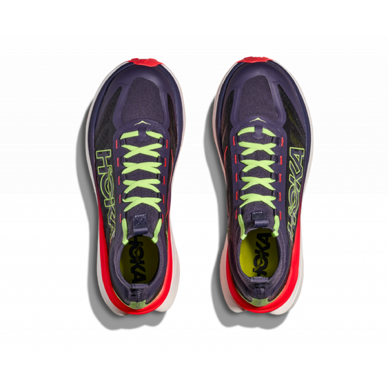 Hoka Tecton X 3 Mens Squid Ink/Neon Flame - Bilde 5