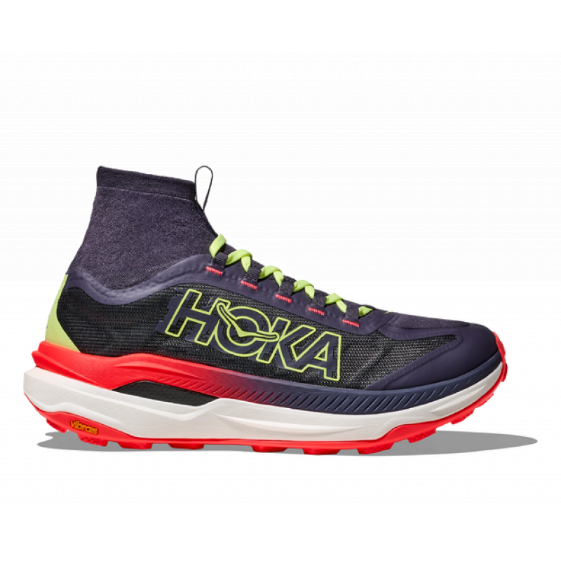 Hoka Tecton X 3 Mens Squid Ink/Neon Flame - Bilde 6
