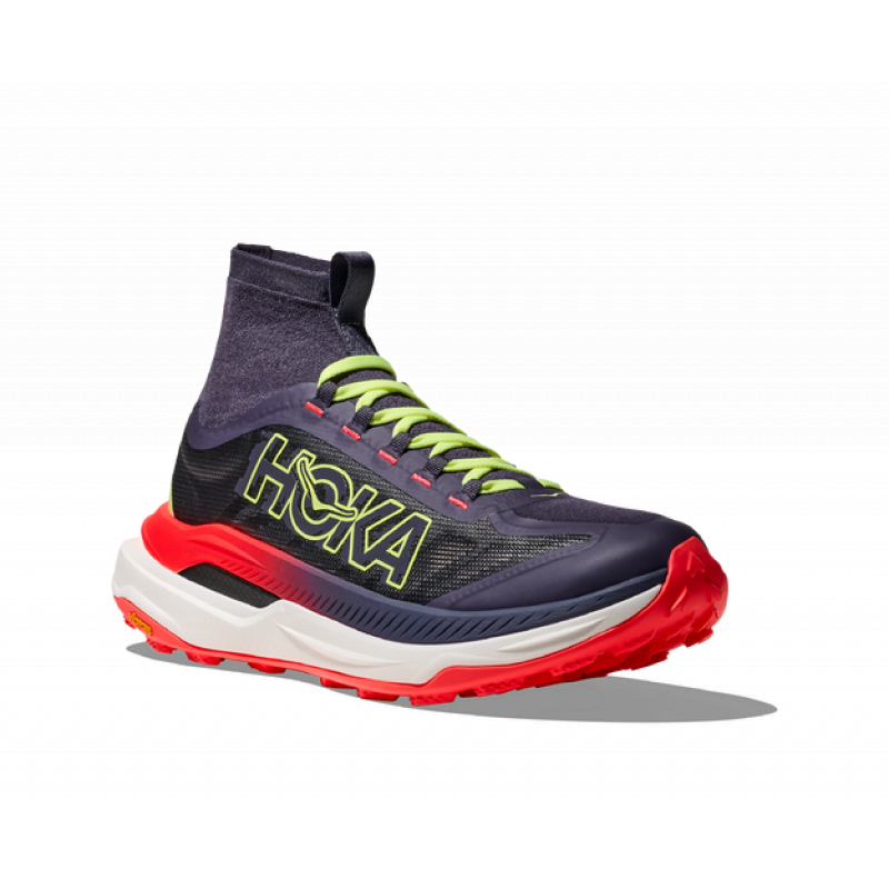 Hoka Tecton X 3 Womens Squid Ink/Neon Flame