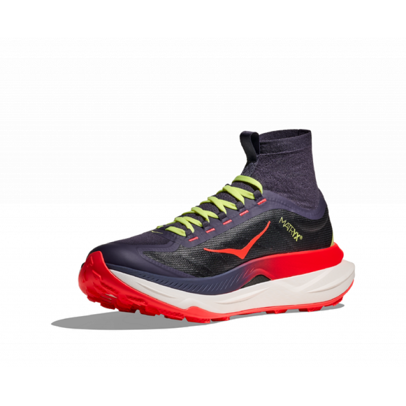 Hoka Tecton X 3 Womens Squid Ink/Neon Flame - Bilde 4