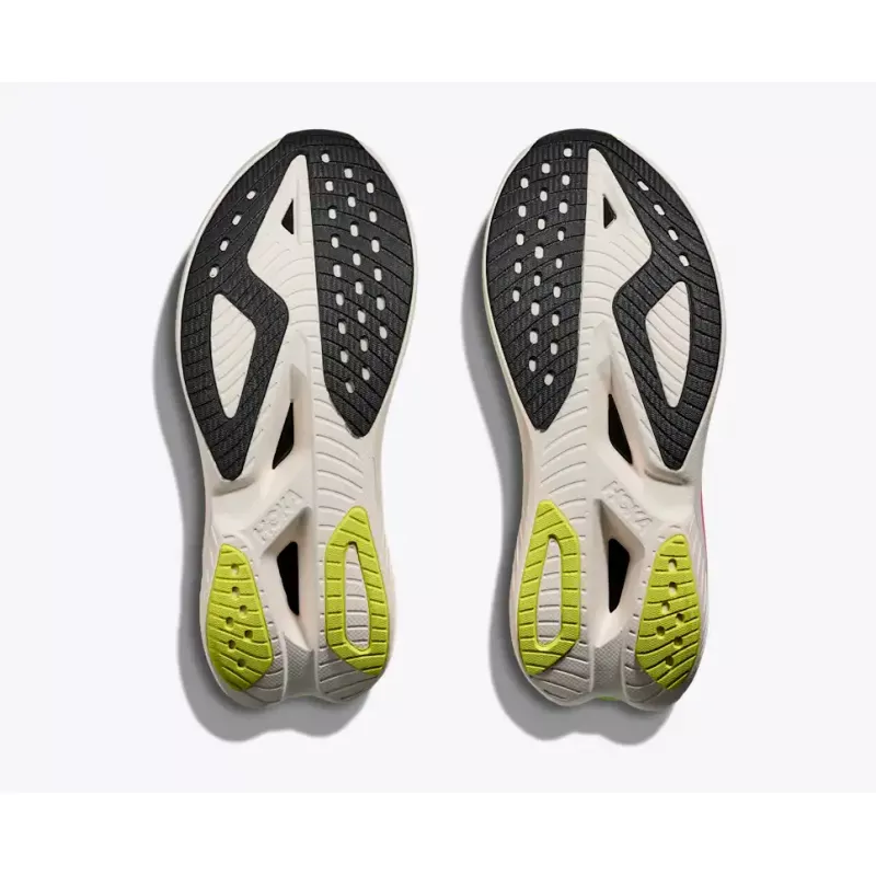 Hoka Mach X 3 Womens White/Neon Lime - Bilde 3