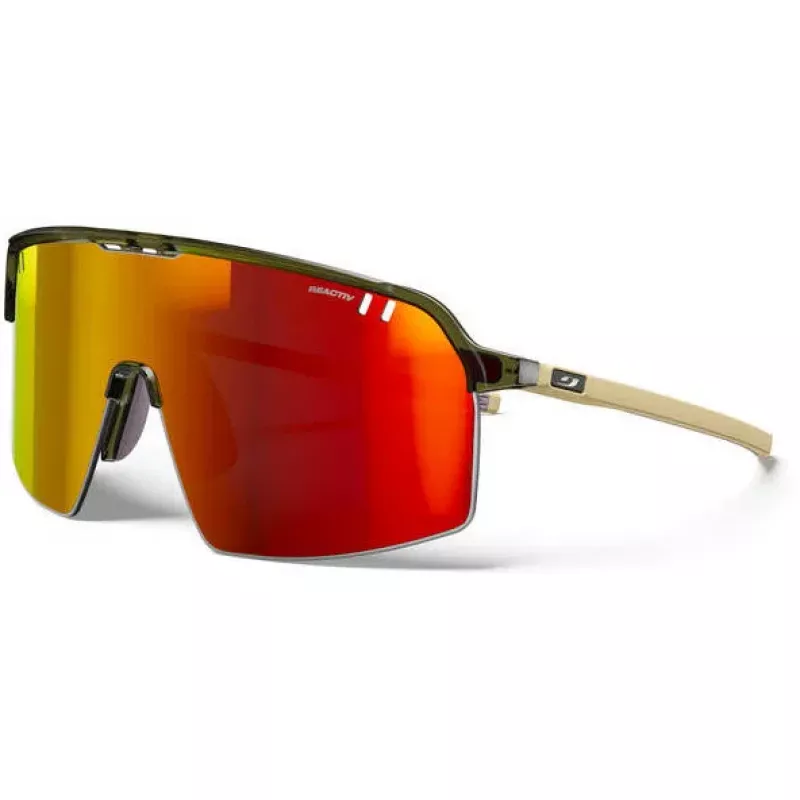 Julbo Intensity Shiny Translucent Army Green/Matt Beige Reactiv 1-3 Green/Matt Army Green/Matt Beige