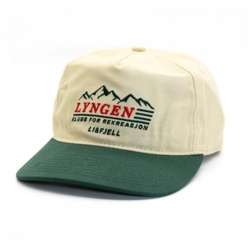 Li&Fjell Lyngen Rekreasjon Caps – Kremhvit/Grønn
